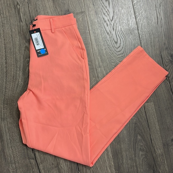 NWT “I say it first” High Waist Cigarette Trousers Coral-8 - Picture 8 of 8